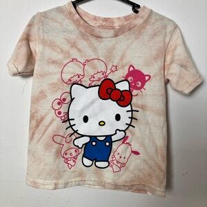 Hello Kitty Kids T-Shirt - Peach and White
